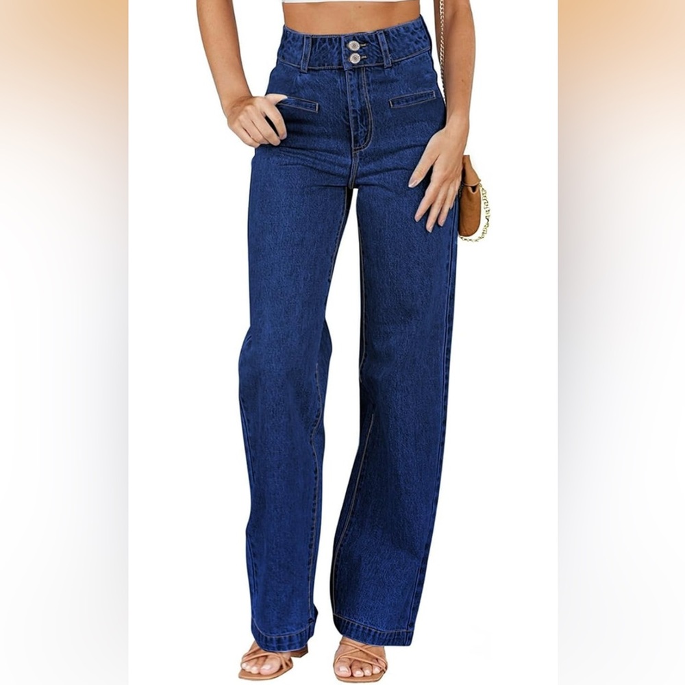 Women's Flare & Wide Leg Jeans in Navy Blue